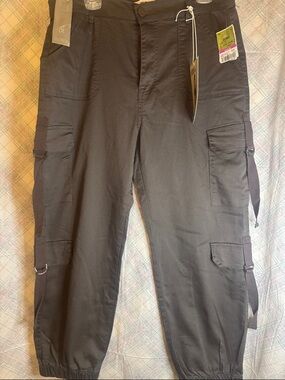 Telepatia Grey Cargo Pants with Utility Straps